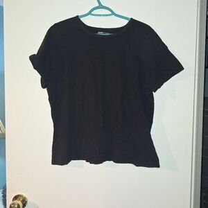 Vintage Basic Editions Black Short Sleeve Tee Size XL